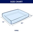 thumbnail image 3 of Subrtex Bed Sheets Wrinkle Resistant Premium Microfiber Deep Pocket Fitted Sheet, Navy, King, 3 of 7