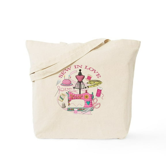 CafePress - Sewing Tote Bag - Unisex Canvas Tote Bag, Beige, 1-Piece