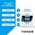 Honey Badger Pre Workout Powder, Keto Vegan Preworkout for Men & Women