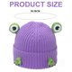thumbnail image 2 of Gorro de lana con protección para las orejas con forma de rana de dibujos animados, divertido gorro de lana holgado y cálido para esquiar en invierno, 2 of 5