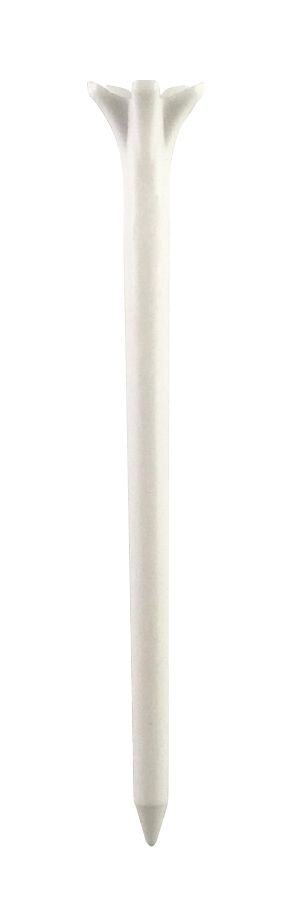 3-1/4' Pride Plastic Golf Tees, White (40 Count)