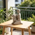 thumbnail image 5 of Cheapark 96、Animal Resin Statue Human and Dog Tabletop Sculpture Art Craft for Office Living Room Rustic Home Ornament Display, 5 of 8