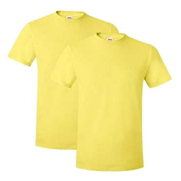 Hanes Mens Ringspun Cotton Crewneck Nano-T T-Shirt, Pack of 2