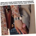 thumbnail image 5 of YVE 2pcs Sangle Femmes Décorer en Acier Inoxydable Diamant-0621, 5 of 5