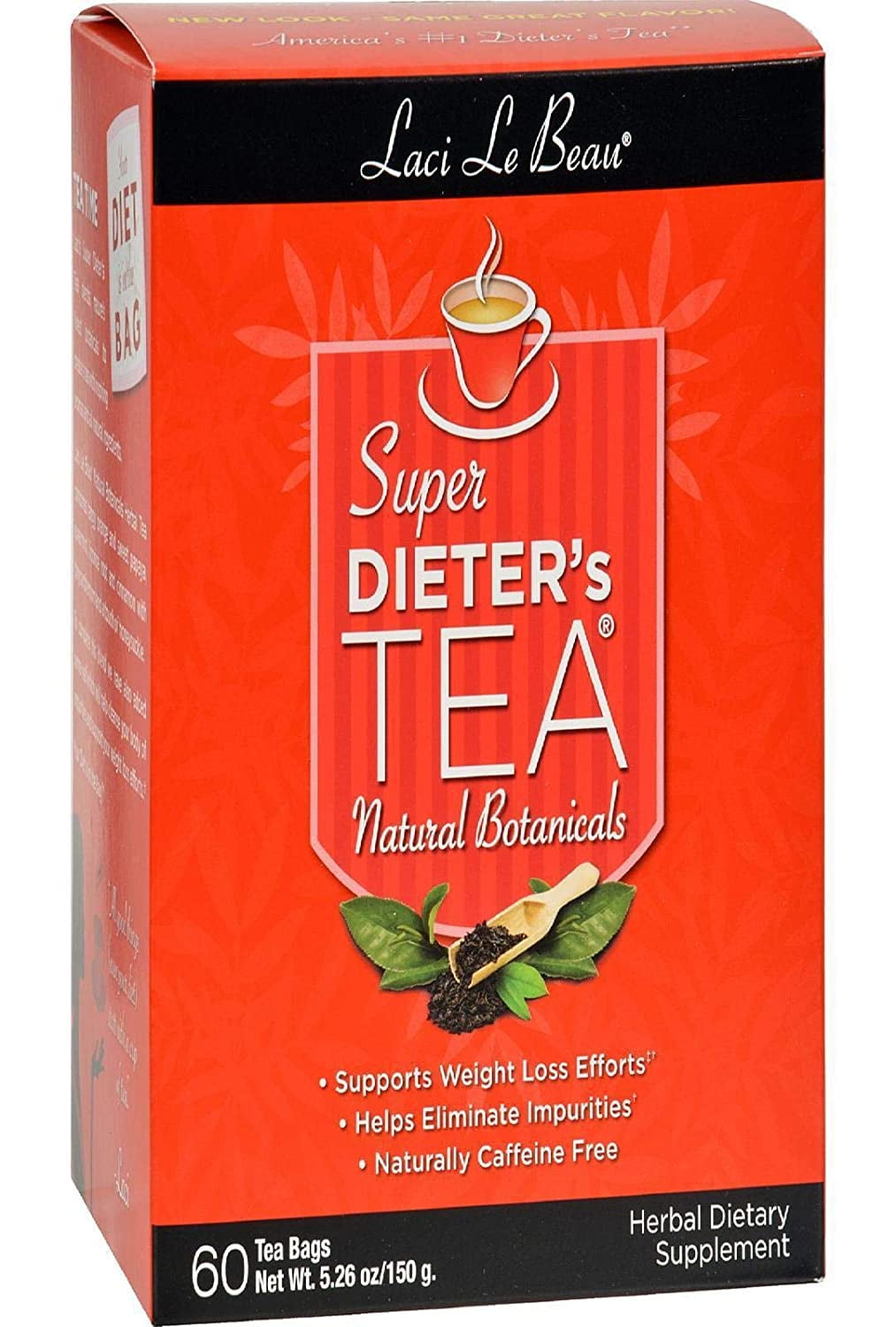 Laci Le Beau Super Dieters Tea All Natural Botanicals Caffeine Free Tea