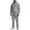 Gray, variant on Men's Full Zip Hooded Tracksuit Set with Stripe Detail Long Sleeve Jacket and Drawstring Pants for Everyday Wear