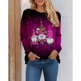 thumbnail image 5 of Sudadera de cuello redondo con estampado feo para mujer, manga larga, vacaciones de fin de semana de Navidad, cuello redondo divertido, estilo regular, Otoño, S-3XL, 5 of 5