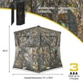 thumbnail image 3 of Gymax 3 Person Portable Hunting Blind Pop-Up Ground Blind w/Tie-downs & Carrying Bag, 3 of 7