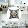 thumbnail image 5 of Cute Tribal Tapestry Hues Hidden Zipper Home Sofa Decorative Boho Throw Pillow Cover Cushion Case Square  Design Printed Pillowcase, 5 of 7