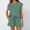 thumbnail image 6 of Scacto Women's Summer 2-Piece Set, Sleeveless Top & Drawstring Shorts Sweatsuits, Casual Loungewear with Pockets, 6 of 6