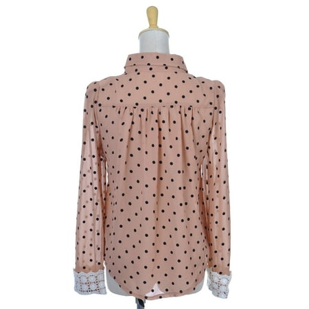 chiffon button down blouse