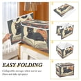 thumbnail image 2 of Yayeee Collapsible Cube Storage Bin with Lid Fabric Closet Decorative Basket with Handles, Black Halloween Cat, 2 of 7