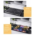 thumbnail image 3 of nqOlkjepod Large Induction Cooktop Protector Mat 31"x24", Purple Mountain Stove Top Covers for Electric Stove, Green Forest Modern Art Decorative Stove Burner Cover Mats, Glass Top Stove Cover, 3 of 8