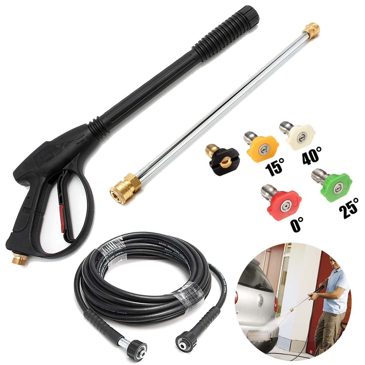 Pressure Washer Gun Lance Turbo Nozzle And Hi And Low Pressure Lance Extensions Pressure Washers 