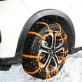 thumbnail image 3 of 10 PCS Emergencia Antideslizante Barro Nieve Supervivencia Tracción Cadenas de Neumáticos de Automóvil Cadenas de Seguridad para Auto Camión SUV Conducción de Emergencia en Invierno Cinturones de, 3 of 8