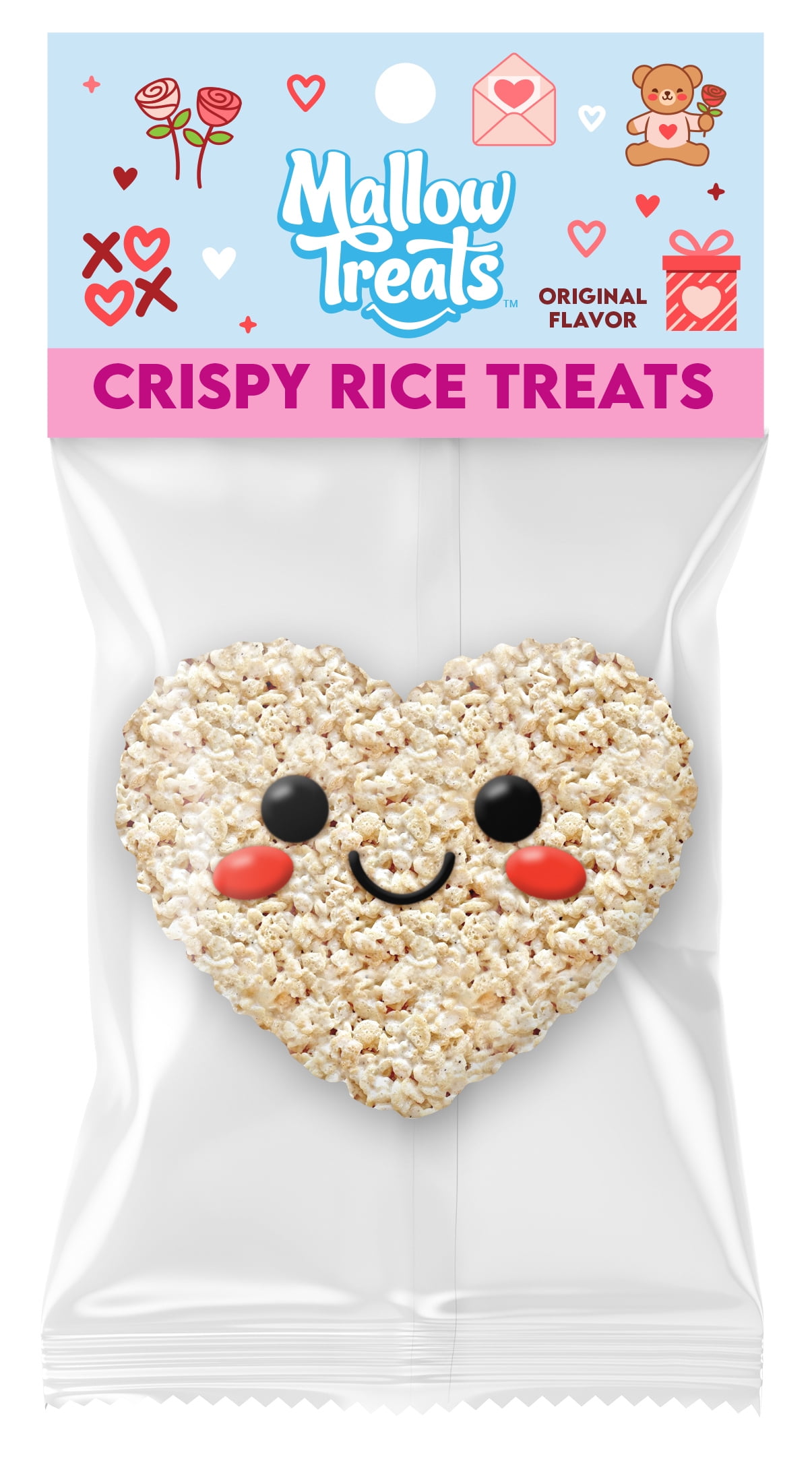 Mallow Treats Valentine Crispy Rice Treat, 0.9 oz.