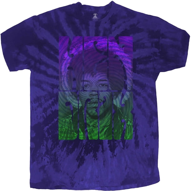 Jimi Hendrix - Camiseta Remolino para Adultos Unisex (Azul)