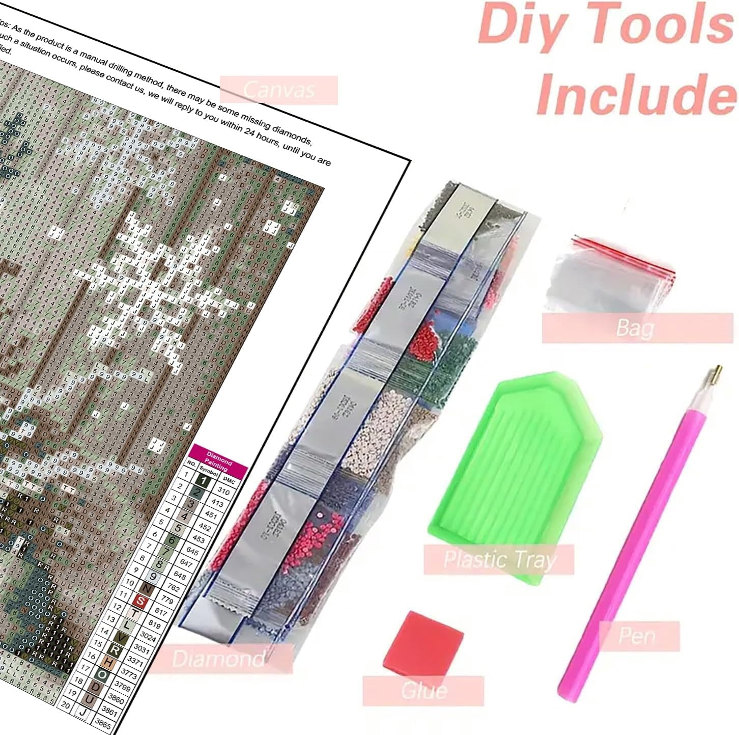 Winter Cute Snowman Diamond Art Kits for Adults - Christmas 5D Diamond Painting Kits Full Drill Crystal Rhinestone Gem Art Craft Kits for Home Wall Decor 16X20Inch
