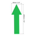 thumbnail image 2 of 8x2" Arrow Sticker Directional Sign Adhesive Removable Floor Decal, Green, 20Set / 60 Pack, 2 of 6