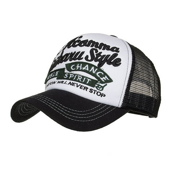FINALGANG Womens Mens Letter Embroidery Trucker Cap Mesh Back Adjustable Fit Casual Hat For Daily Outdoor Activities Cozy Headwear