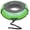 Bright Green, variant on Bradley Colossal 60" Snow Tube with Slick, Heavy-Duty Bottom for Fast Sledding – Large Rubber Truck Tire Tube with Cover, 4 Handles, Patented Tow Strap and made in USA