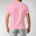 thumbnail image 5 of 250 Anniversary T Shirts for Men Patriotic Star American Flag Print Short Sleeve Crew Neck Tshirt Big and Tall Relaxed Fit Workout Breathable T Shirts, Pink, #01 Pink, 5 of 6
