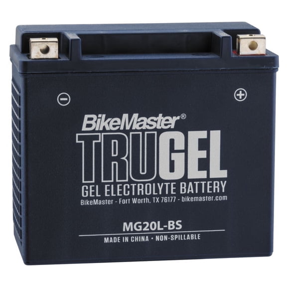 BikeMaster TruGel Battery MG20L-BS for Buell X1 Lightning 1999-2002