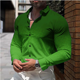 thumbnail image 1 of Camisa estampada de lunares para hombre, informal, cómoda, con solapa, larga, para primavera, verano, moda social, top de lujo, 1 of 6