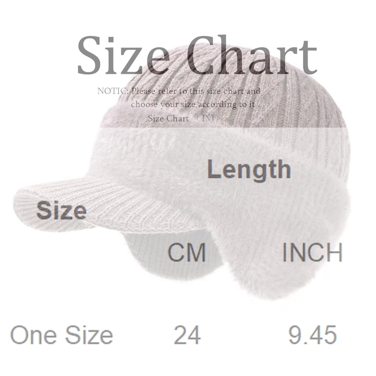 Willtoo Winter Beanie with Brim Ear Flaps for Men Women 