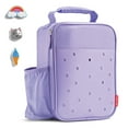 thumbnail image 3 of Fit+Fresh Charm Insulated Lunch Bag For Kids, Boys+Girls With Shoe Charm Slots, Purple, 3 of 5