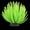 Green, variant on GloFish Yellow Anemone Silicone Ornament, Detailed Aquarium Ornament, Creates a Glowing Effect