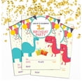 thumbnail image 2 of Darling Souvenir Multicolor Birthday Invitation Card Printable Fill or Write In Blank Invites Party Supplies Pack Of 28 5 x 7 Inches, 2 of 5