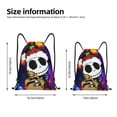 thumbnail image 2 of Goofa The Nightmare Before Christmas Print Drawstring Backpack Bag Sport Gym Sackpack Cinch Bags Drawstring Bags Draw String Sport Bag-Medium, 2 of 6