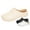 Beige, variant on Kitchen Shoes for Men Chef Shoes Non Slip Kitchen Ladies Work Slippers, Waterproof Men's Casual Flat Chef Safety Clogs, Breathable And Comfortable Kitchen Shoes For Chef Women Plus Size