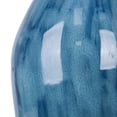 thumbnail image 4 of 28" Modern Table Lamp, Hand-Glazed Blue Ceramic Bedside Lamp with Bulb, Nightstand Light for Living Room Bedroom Office, 4 of 12