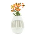 thumbnail image 2 of Sagebrook Home Ceramic 8"h Aztec Vase, Gray, 2 of 7