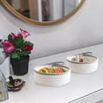 thumbnail image 3 of 2 Pieces Round Small Woven Baskets Set Organizing Mini Rope Basket for Nursery Gray, 3 of 8