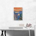 thumbnail image 2 of ARTCANVAS The Scream 1895 Canvas Art Print by Edvard Munch - Size: 18" x 12" (0.75" Deep), 2 of 5