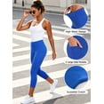 thumbnail image 4 of NELEUS Womens High Waist Capri Yoga Leggings Cropped Pant for Workout with Two Pockets,Blue,US Size S, 4 of 12