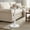 Cloud White, variant on LEDREM Round Side Table for Small Spaces, Solid Wood Leg Mid-Century Modern End Table for Living Room and Bedroom