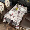 thumbnail image 2 of Red Mushroom Plant Light Pattern Rectangle Tablecloth 60"x120",Waterproof Polyester Rectangle Table Cloth, Wipeable Spillproof Polyester Tablecloth for Dining, Camping, Indoor and Outdoor, 2 of 6