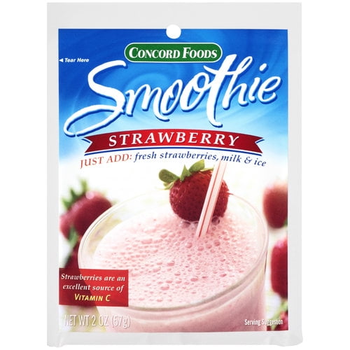 Concord Foods Strawberry Smoothie Drink Mix, 2 Oz