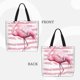 thumbnail image 2 of Easygdp Flamingo Bolsa Tote para Mujer, Bolso de Hombro para Trabajo, Playa, Viajes, Compras y Supermercado, 2 of 7