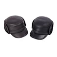 thumbnail image 4 of Men's Hat Thicken Real Leather Fur Baseball Caps With Ears Warm Dad's Hats Bomber ,Durable Quality, 4 of 7