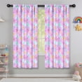 thumbnail image 5 of Blackout Kids Curtains,Pink Butterfly Pattern Childrens Insulated Curtains Set Of 2,Bedroom Essentials,Toddler Room Decor 42"x63", 5 of 5