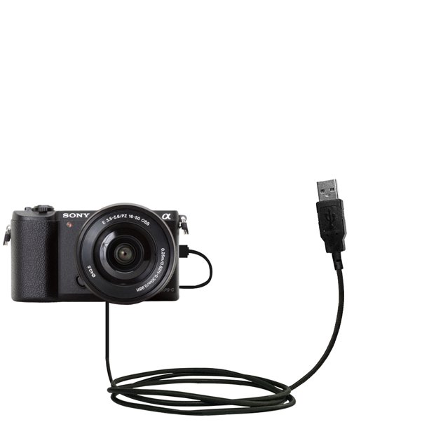 Classic Straight USB Cable suitable for the Sony Alpha a5100 / a5000