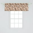 thumbnail image 2 of Ambesonne Abstract Valance Pack of 2, Semicircles in Brown Tones, 54"X18", Taupe Caramel, 2 of 4