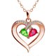 thumbnail image 1 of Colorful Crystal Woman Necklace Combination Of Different Crystals For Birthday Valentine's Day Gift--Rose Gold-Product code 36713 Rose Gold, 1 of 5