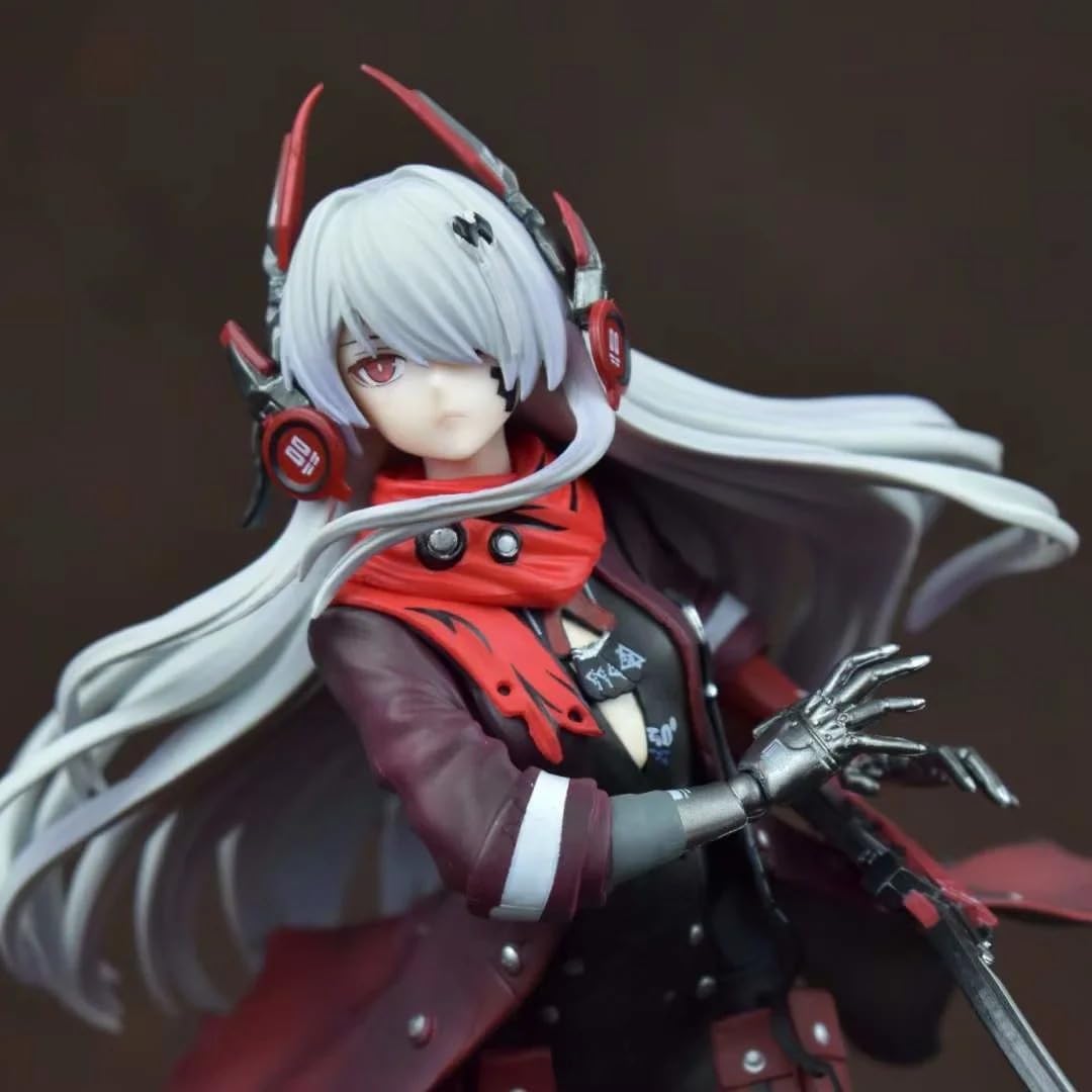 Lucia Figure Fightinng Gray Hair Lucia Action Figures 26cm/10.2inch PVC Character Figurine Cosplay Model Collectible for Anime Fans Gifts