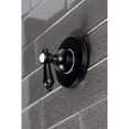 thumbnail image 3 of Kingston Brass KS3030BAL Heirloom 3-Way Diverter Valve with Trim Kit, Matte Black, 3 of 5